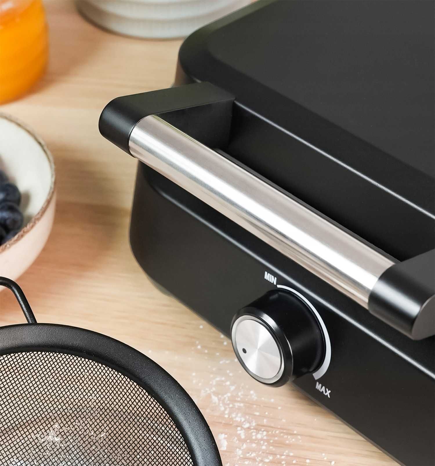Nowa Potężna Gofrownica 2200W - Regulacja Temperatury Duże Gofry