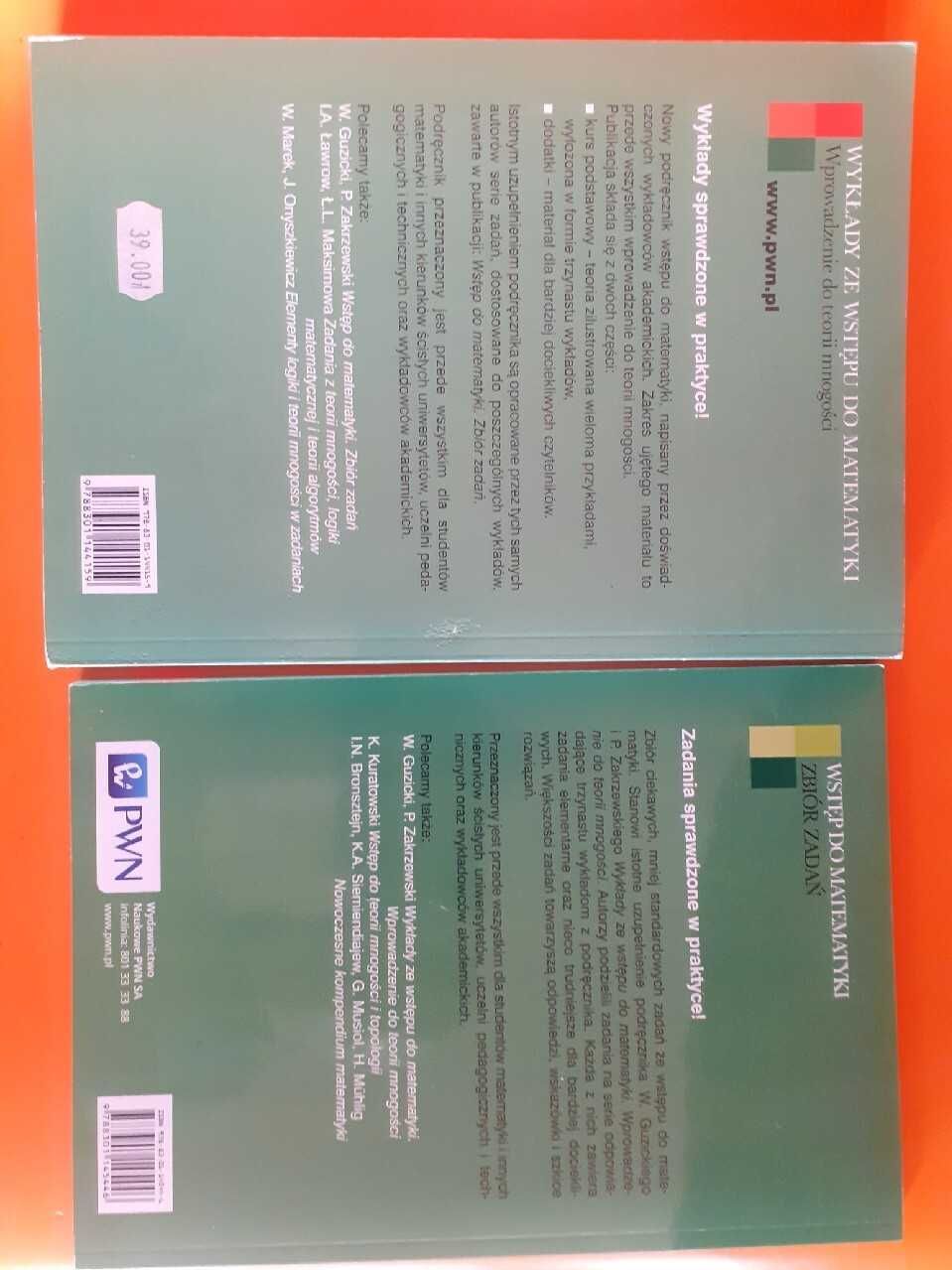 Guzicki - Wykłady ze wstępu do matematyki + Zbiór zadań