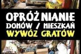 Opróżnianie mieszkań Wywóz starych mebli sprzątanie piwnic, garaży.