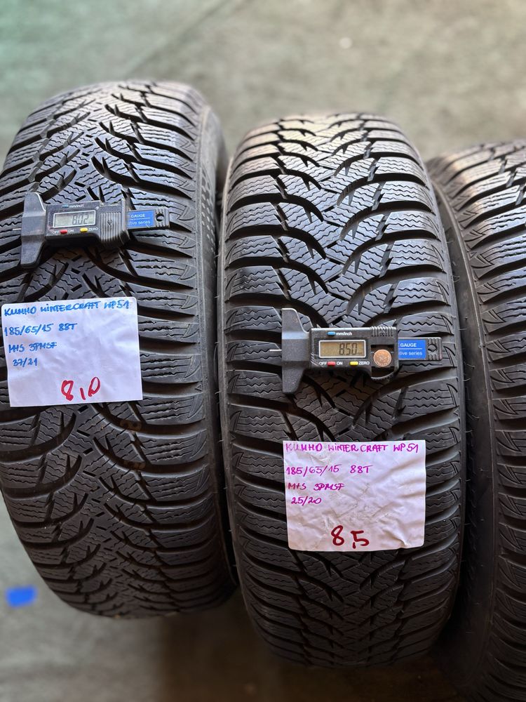 4x 185/65R15 88T KUMHO WINTERCRAFT WP51 opony zimowe M+S 3PMSF RANT