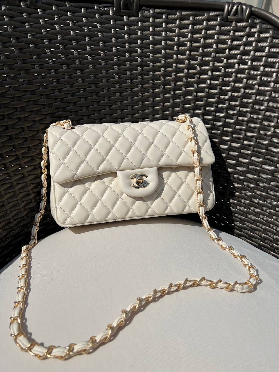 Нова жіноча сумка Chanel 25 (milk) з документами