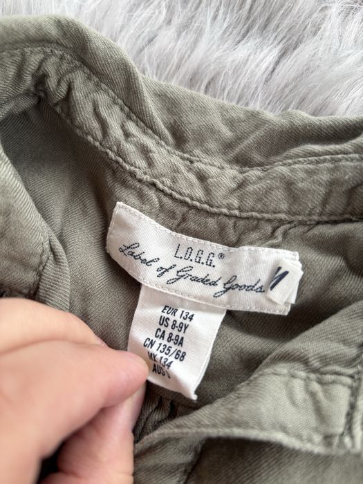 Koszulowa sukienka dziewczęca H&M 134 cm