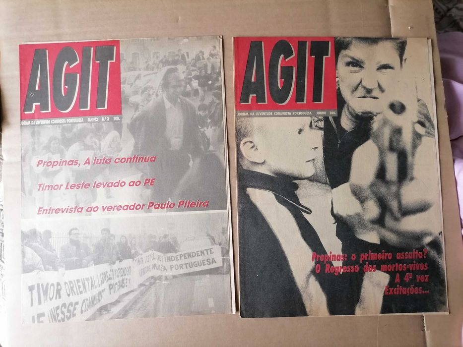 Lote 11 Jornal AGIT Juventude Comunista Portuguesa anos 80's (vários)