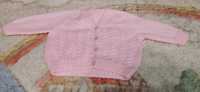 Różowy sweterek sweter guziczki w serek