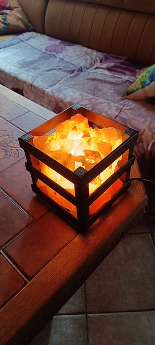 Sól himalajska, rękodzieło, lampka nocna, jonizator powietrza