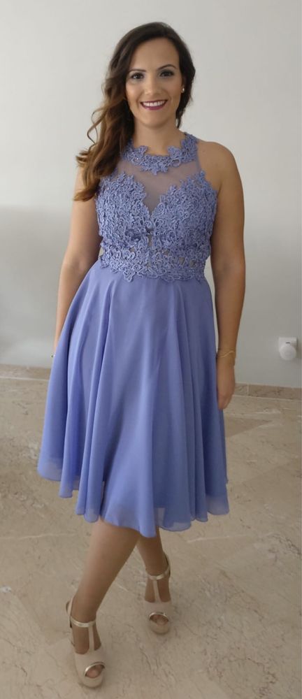 Vestido de cerimónia Azul Swagstore