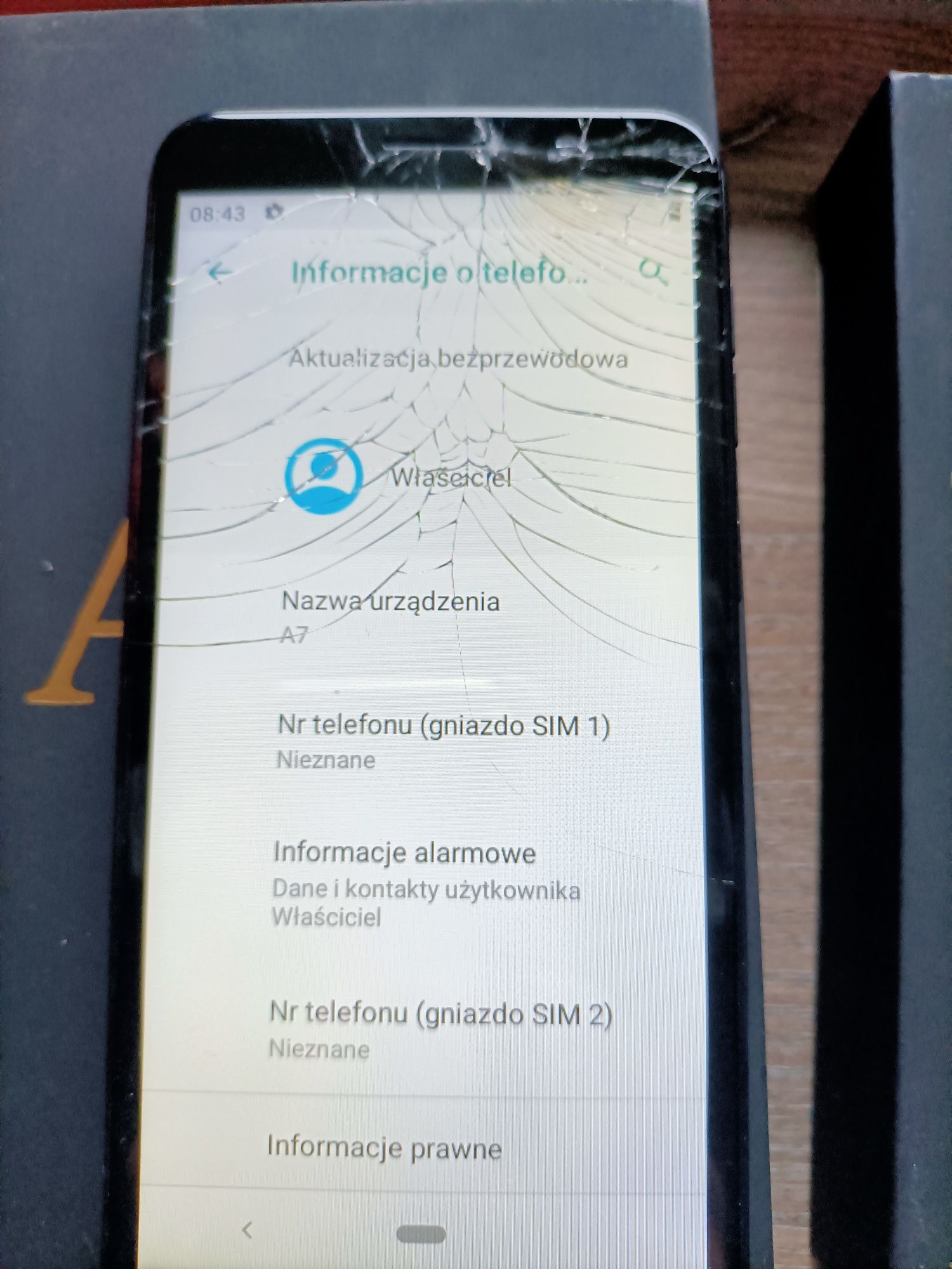 Telefon Hafury A7 5,5" cala smartfon 2/16GB, 4 rdzenie Android 9