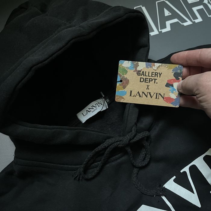 Зіп худі LANVIN x Gallery Dept, чорний колір