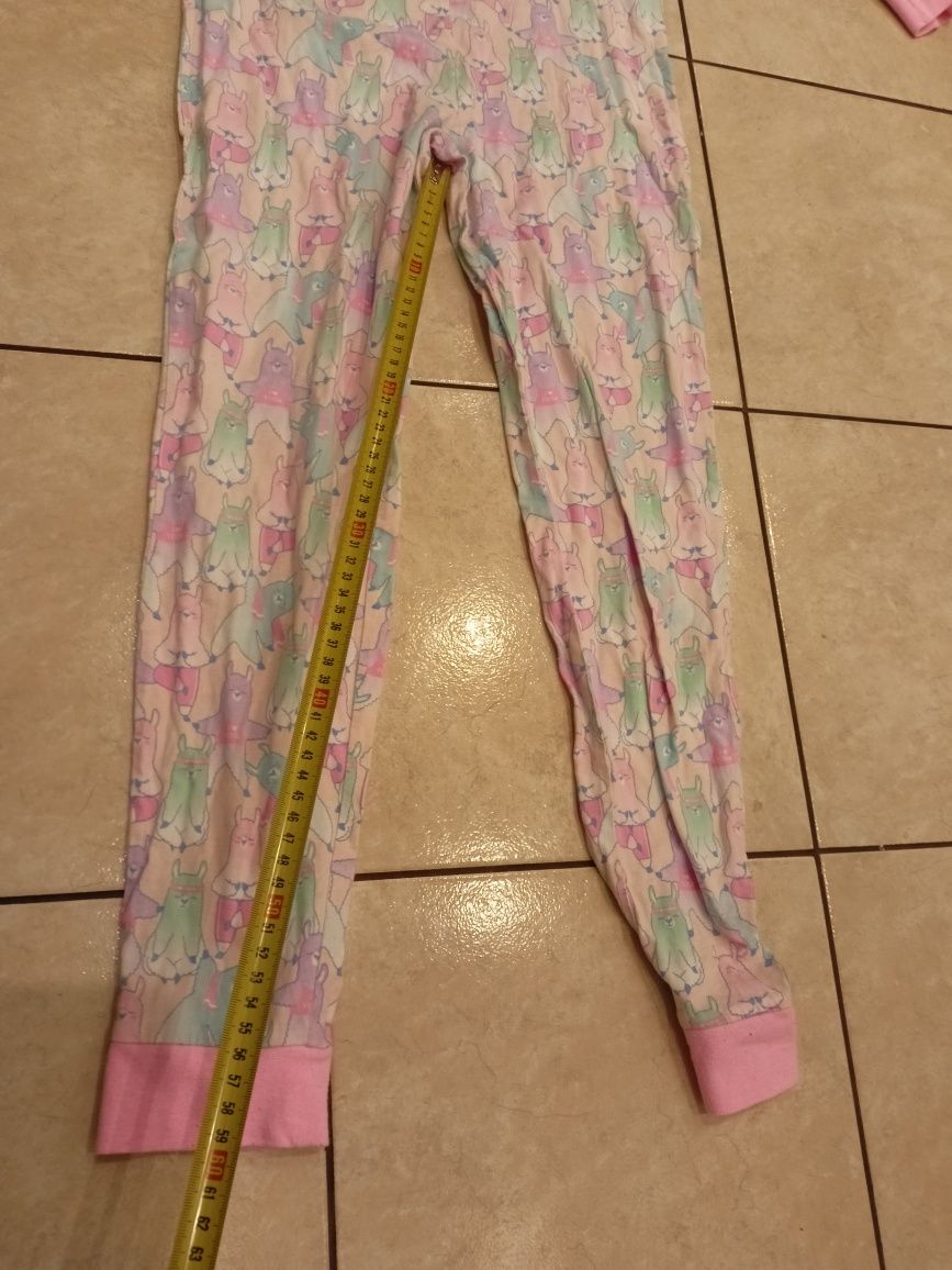 Bawełniana piżama jednoczesciowa rozmiar  158 lamy
