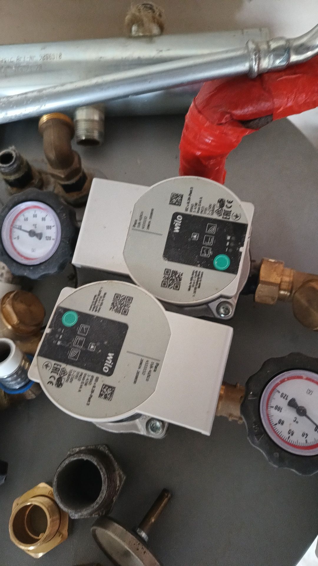 Bojler Galmet 120L z wężownicą, pompy obiegowe Wilo, sprzęgło hydrauli