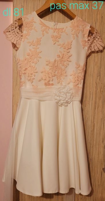 Komplet komunijny alba, buty, wianek, bolerko, sukienka