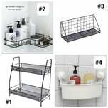 Полка угловая Икеа Ikea на присосках для кухни ванной