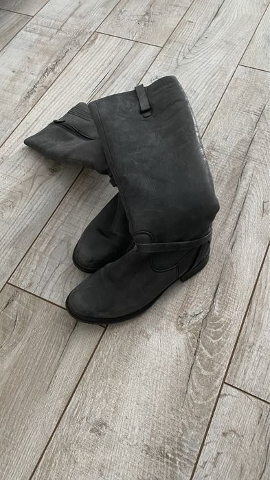 Шкіряні зимові чоботи