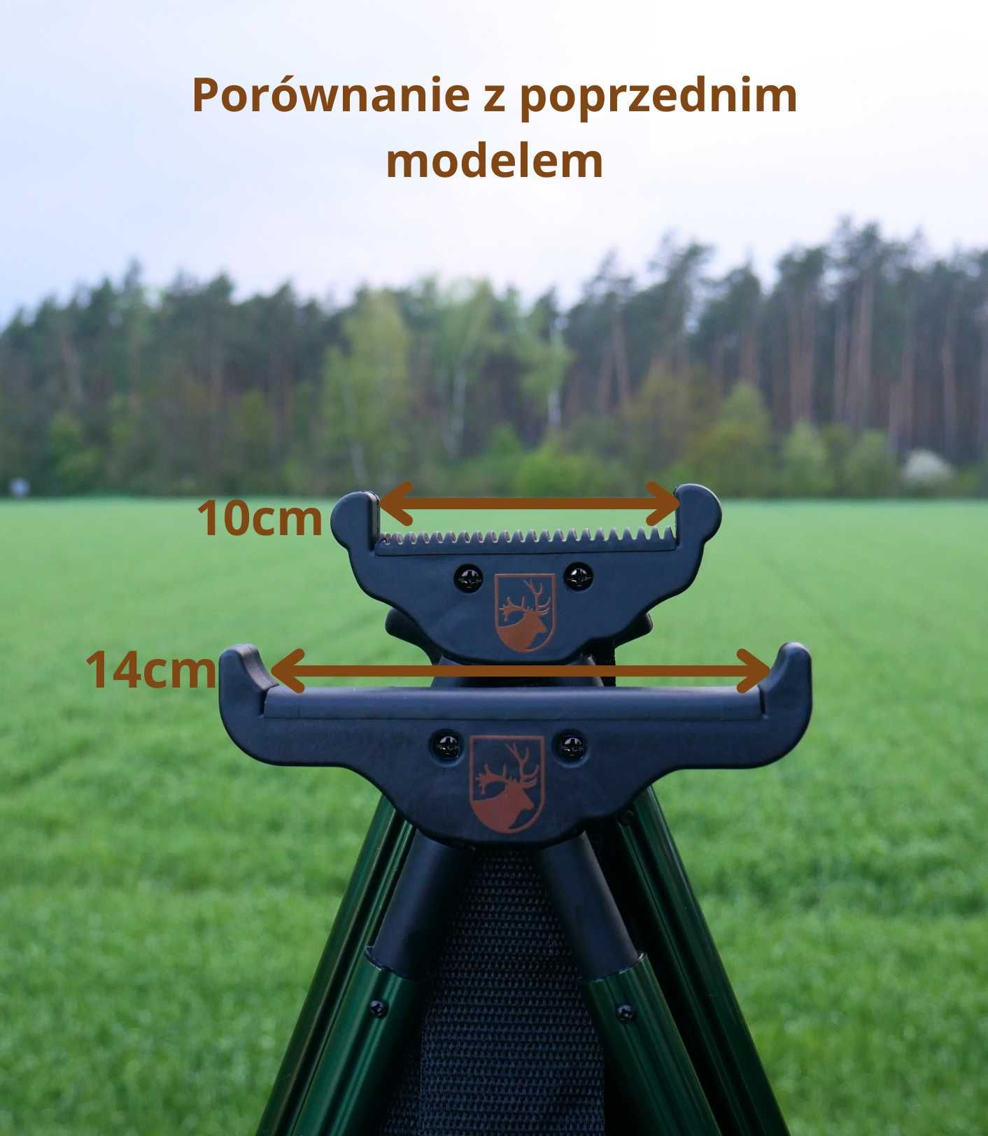 Pastorał myśliwski Myłkus wysoki 4 nogi stabilny pokrowiec raptor!
