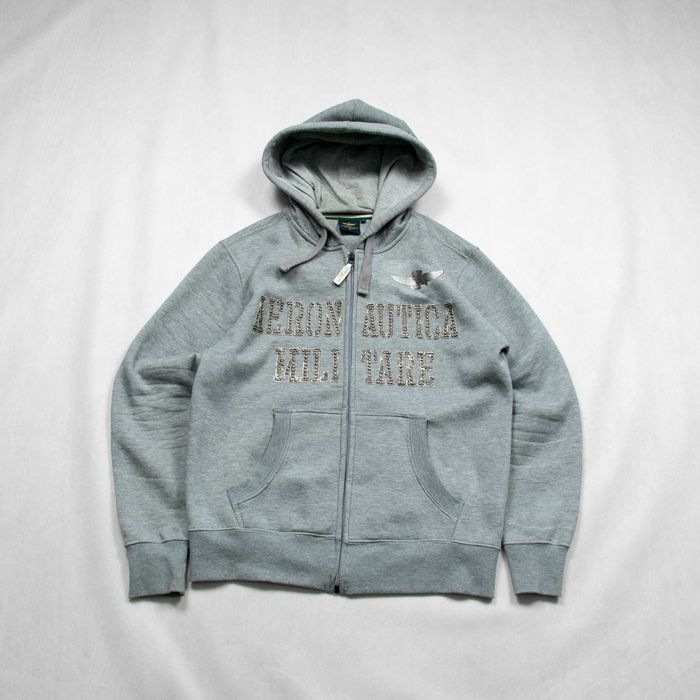 Aeronautica Militare bluza rozpinana z kapturem L