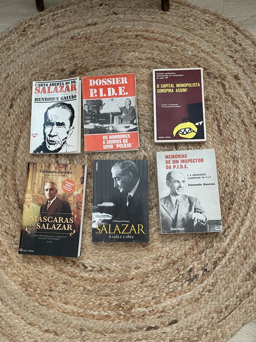 Conjunto 6 livros tematica Salazar