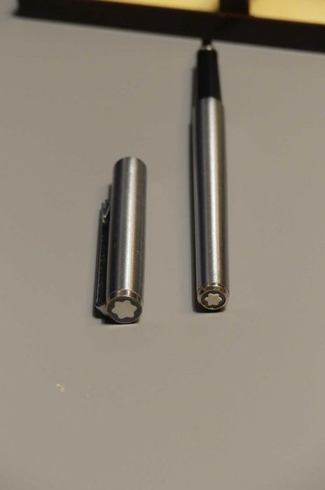 Waterman C/F 18K 750 pióro + Montblanc długopis PRL oryginał