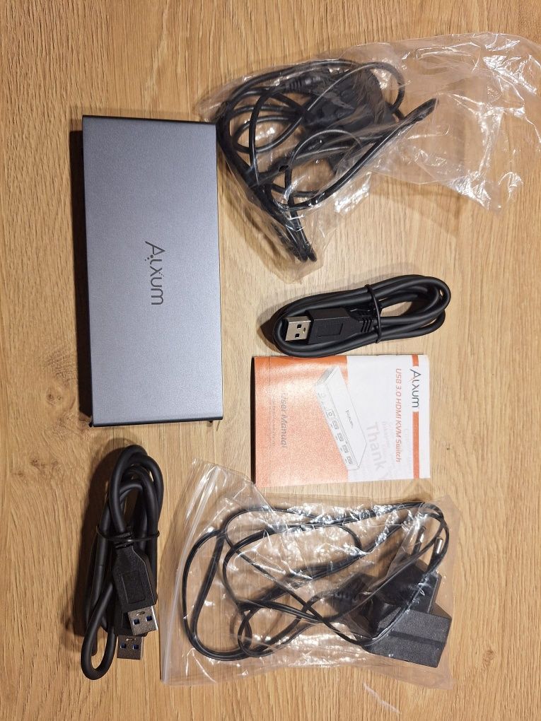 Axum USB 3.0 HDMI KVM Switch – przełącznik 2 w 1 dla dwóch komputerów