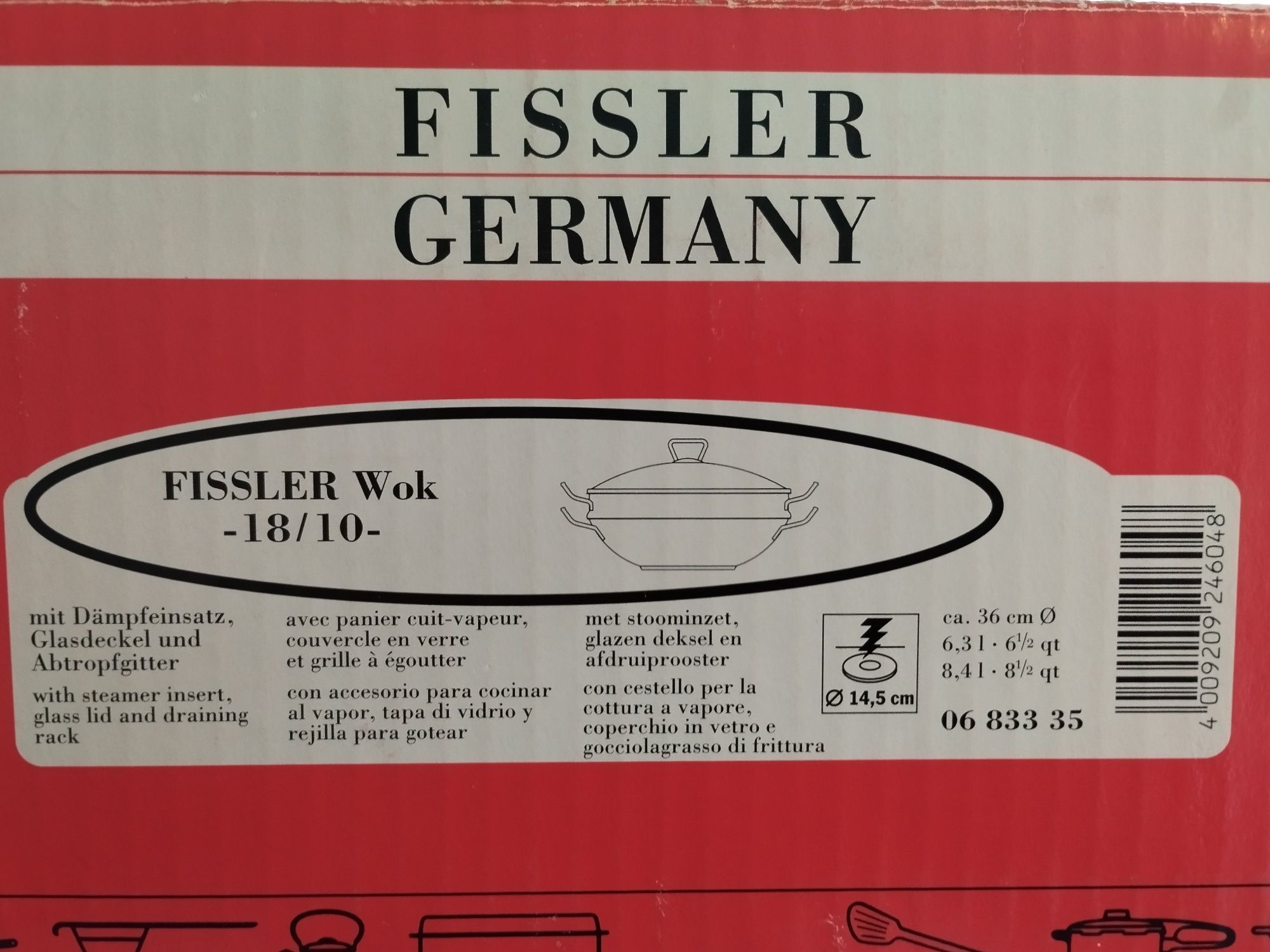 WOK Fissler zestaw