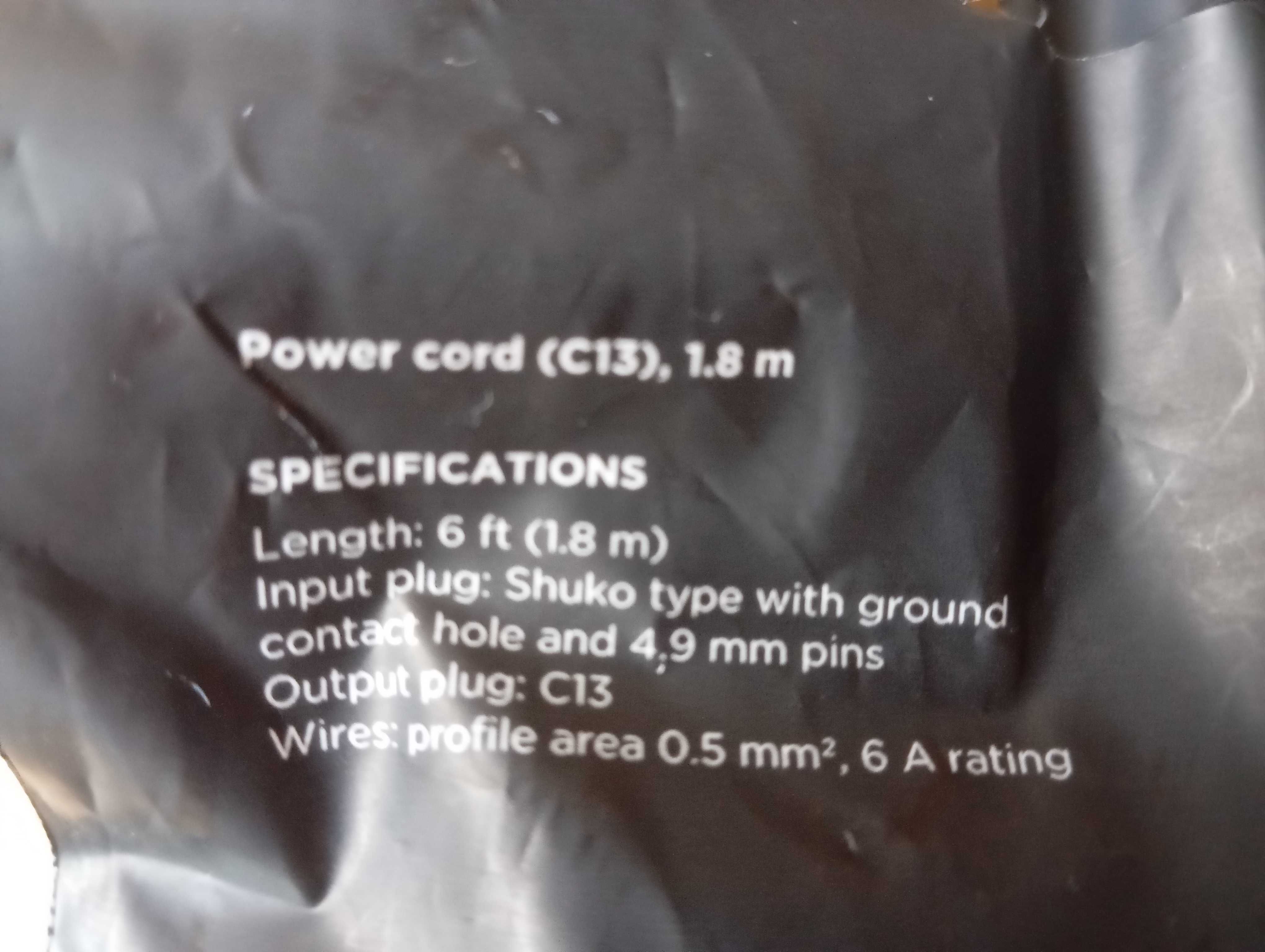 Przewod zasilajacy kabel komputera schuko c13