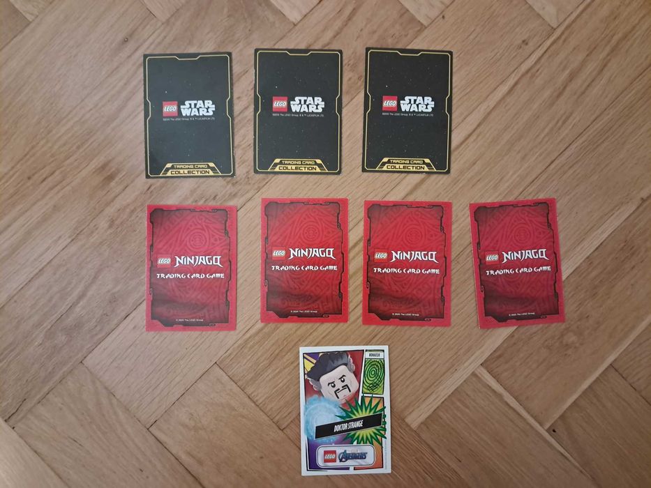 karty LEGO STAR WARS Ninjago Avengers karty limitowane zestaw