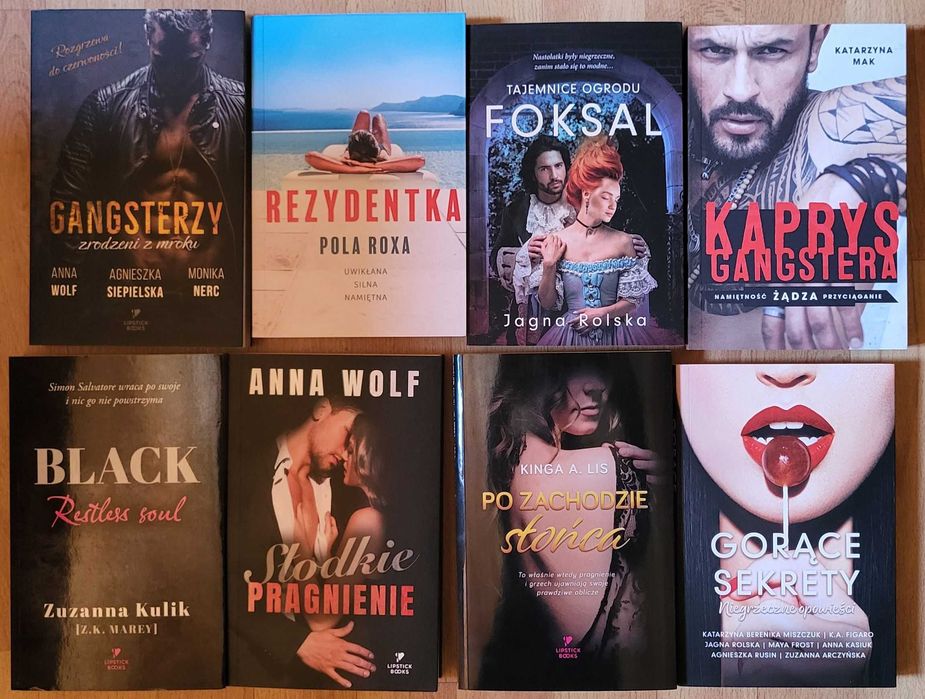 Lipstick Kulik, Figaro, Wolf, Roxa, Lis. Mak, Rolska, Siepielska, Nerc