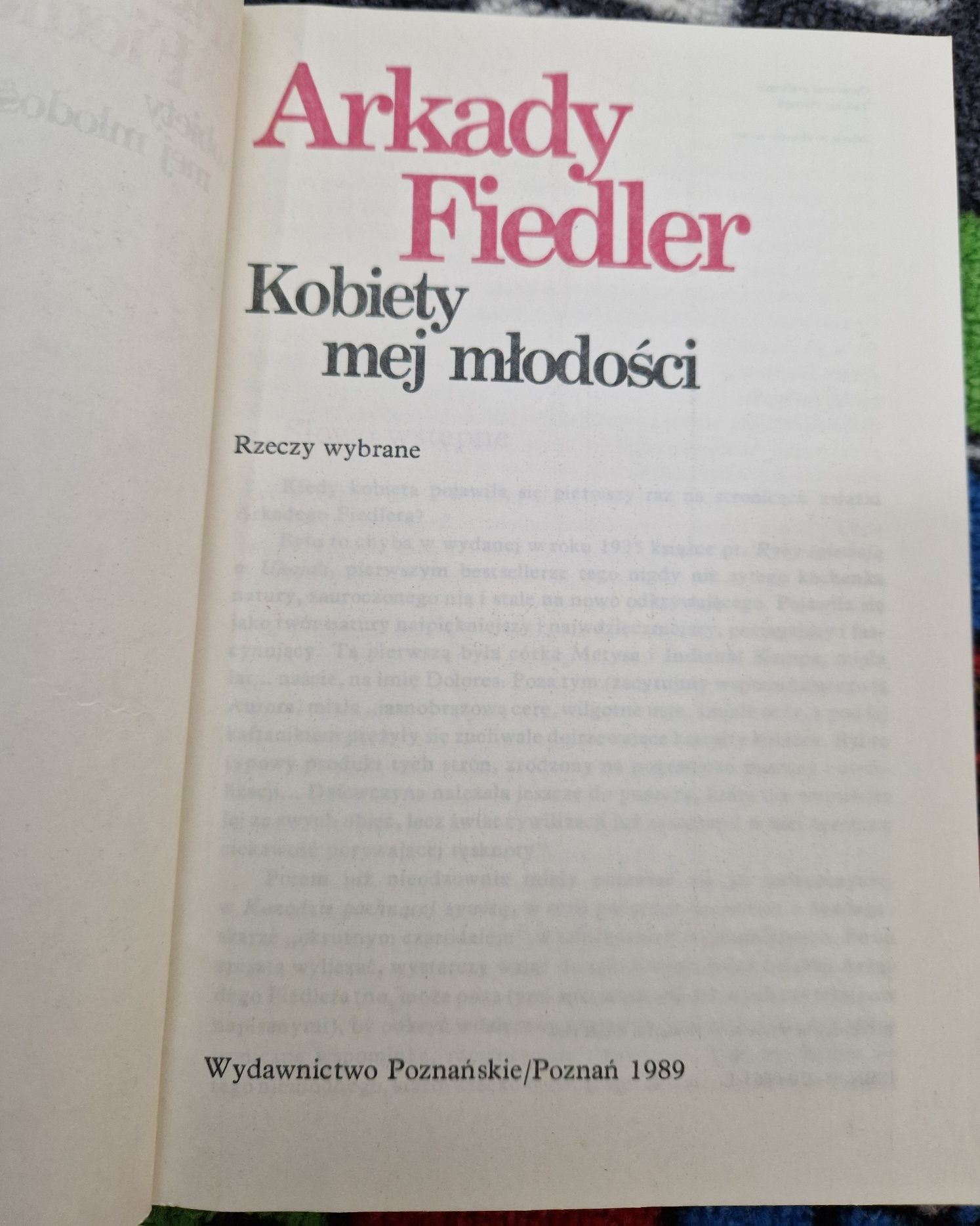 Kobiety mej młodości Arkady Fiedler
