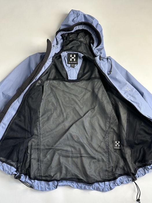 Haglofs goretex вітровка ветровка куртка курточка gorocore голубая Л М