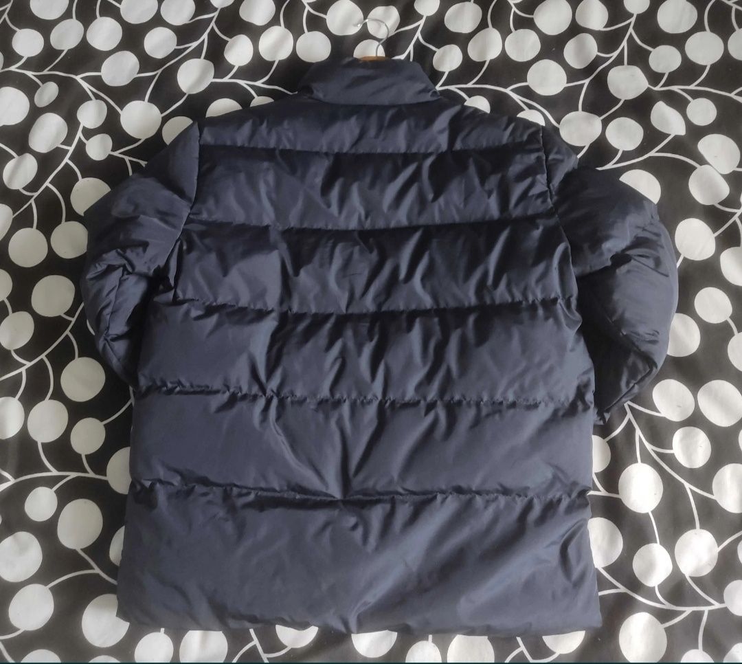 NOWA kurtka zimowa KARL ciepła puchowa M/L granatowa unisex męska