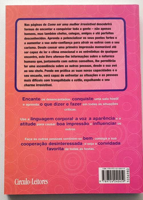 Livro " como ser uma mulher irresistivel "