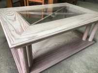 Mesa de centro decape rosa