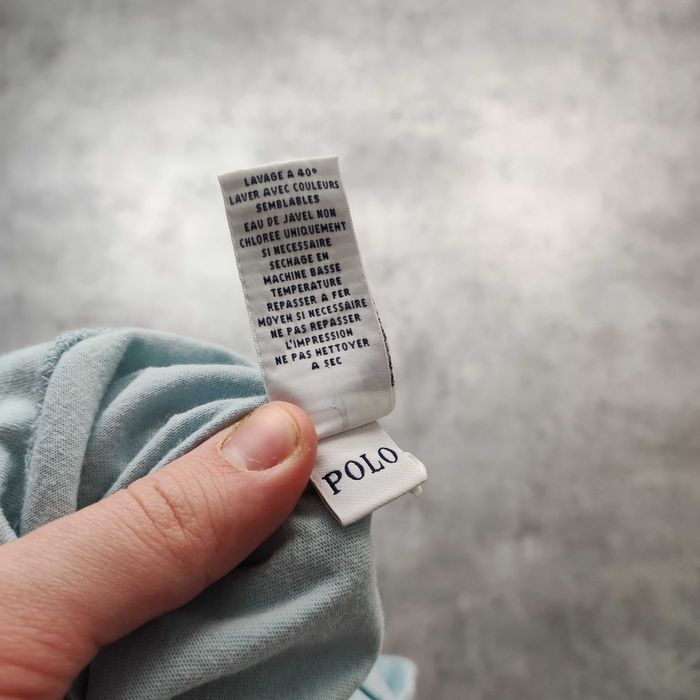 MĘSKA Koszulka Bawełna PREMIUM V Kołnierzyk Morska Polo Ralph Lauren