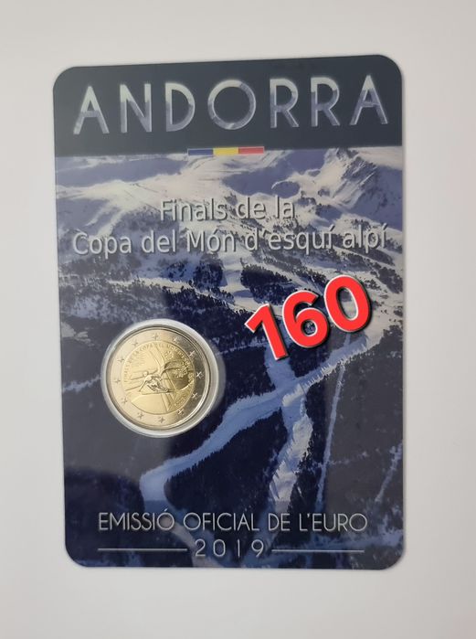 Moeda 2€ andorra alpine ski