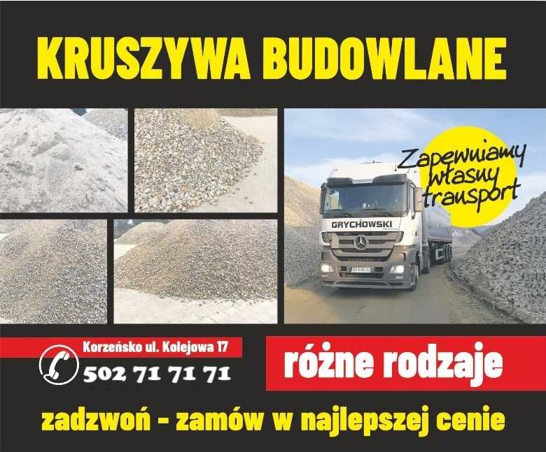 KRUSZYWO 0-31 mm – Dostawa z transportem Rawicz i okolice