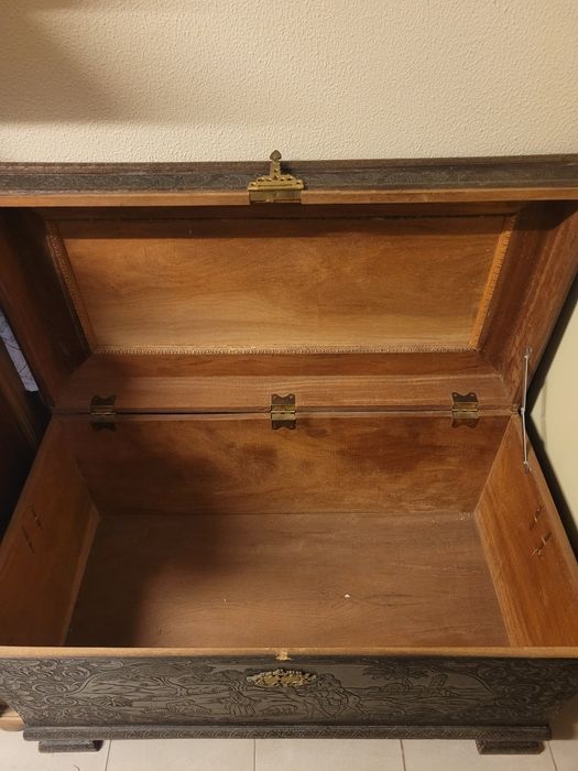 Baú vintage madeira