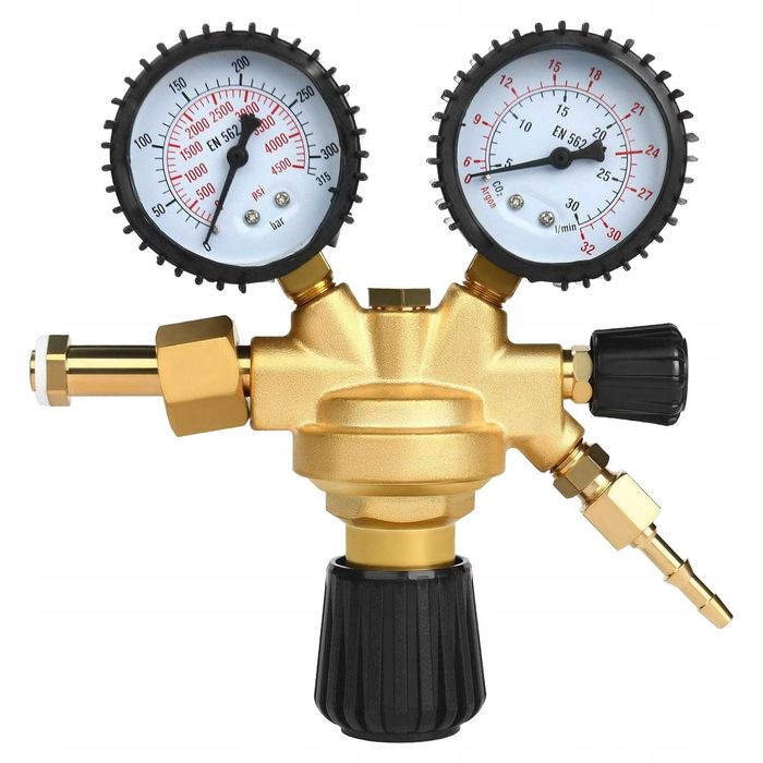 REDUKTOR CIŚNIENIOWY 2 Zawory MIG MAG CO2 Argon Do Migomatu Butli