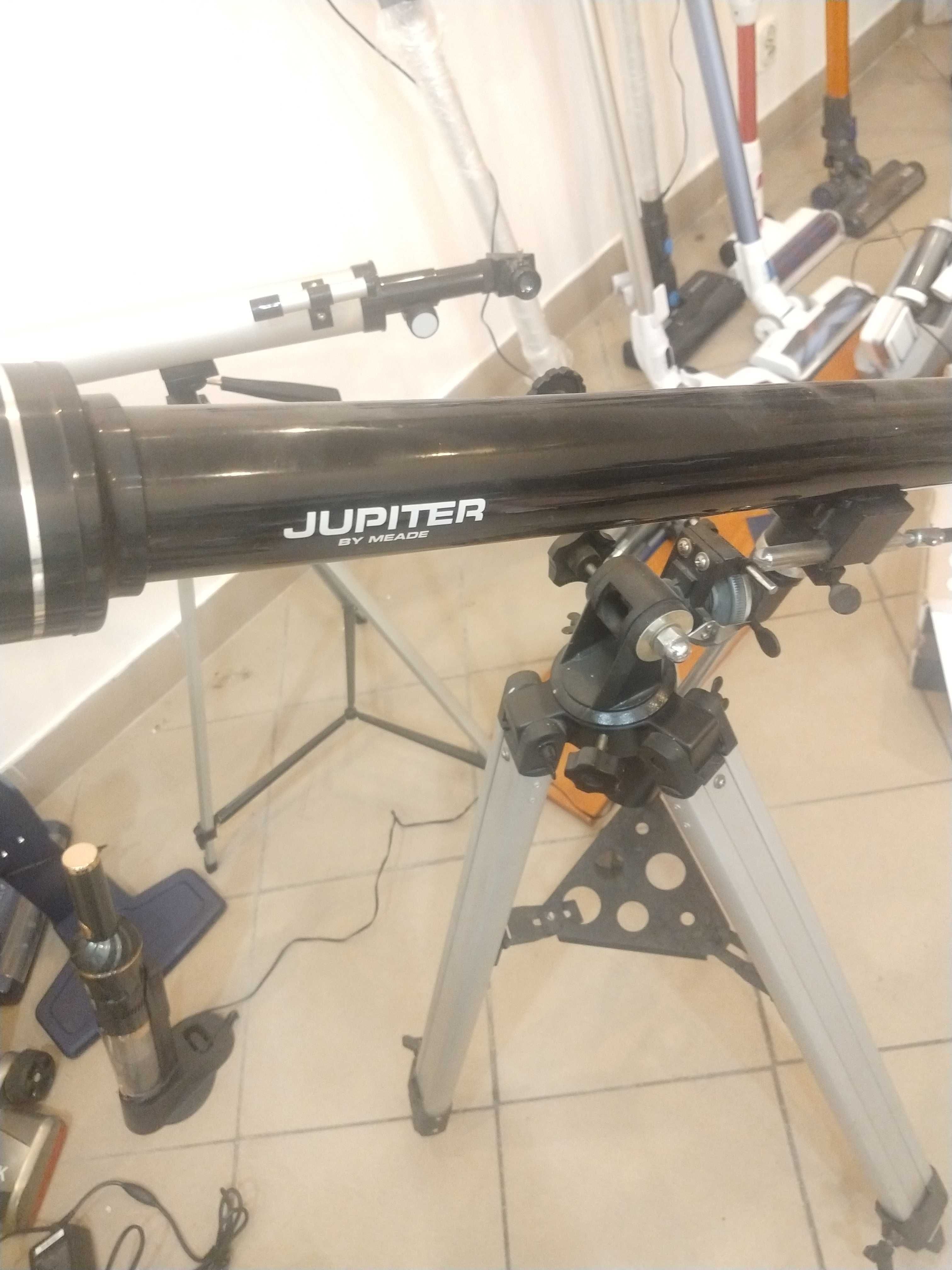 Teleskop dwa Jupiter i mikroskop