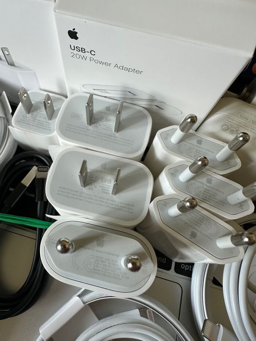 Оригінальні зарядні пристрої Apple USB USB-C lightning 5 10 18 20w