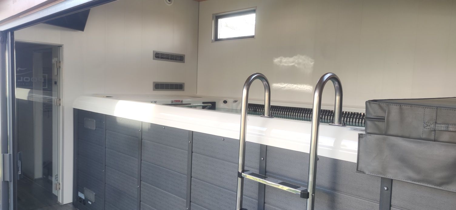 Basen lodowy Bieżnia Przeciwprąd Sauna Jacuzzi Poolbox całoroczne SPA