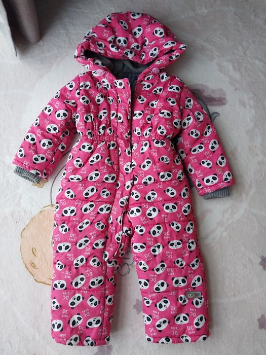 Яскравий теплий комбінезон для дівчинки. Справжній скарб в холодінь!