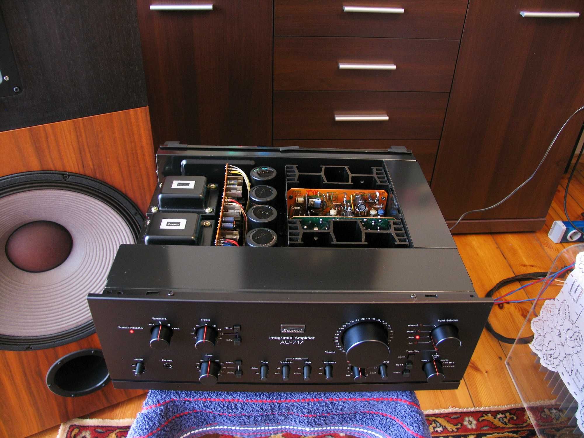 Sansui AU-717 + TU-717 / Zestaw + Przegląd + Recap TOP  '' Vintage ''
