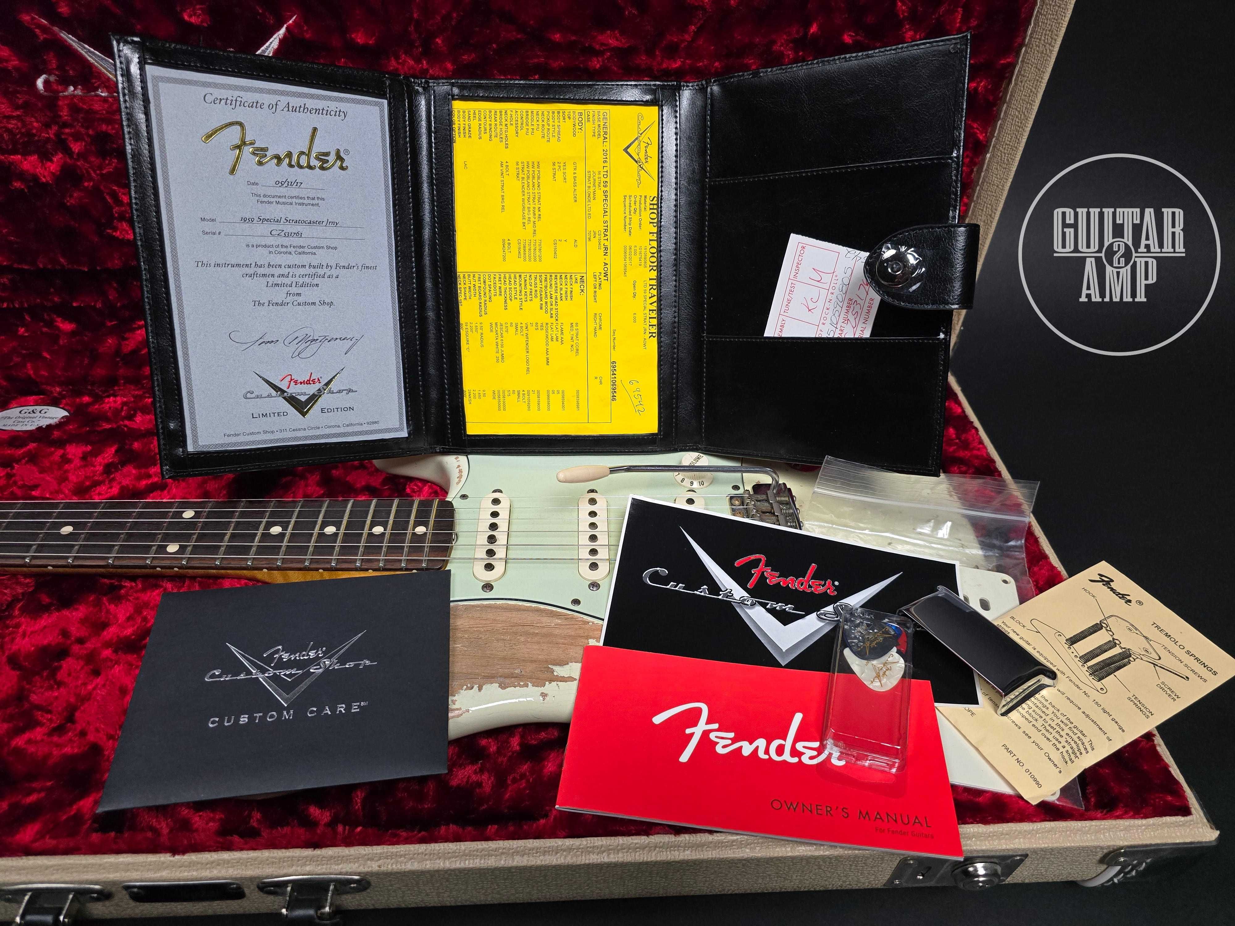 2016 Fender Custom Shop '59 Special Stratocaster Limited Edition Relic