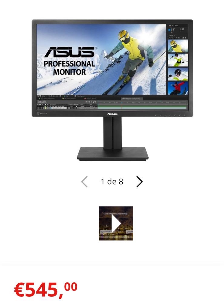 Monitor/TV ASUS PB278QV (27'' - Wide QuadHD - IPS LED