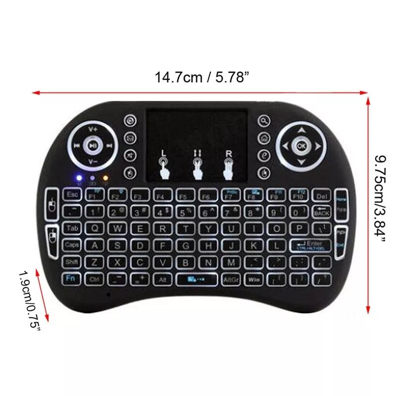 Bluetooth comando / Teclado e Rato Touchpad Sem Fio