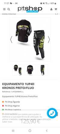 Equipamento motocross enduro novo L