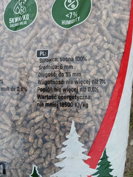 Pellet iglasty sosna 6mm A1 /En plus