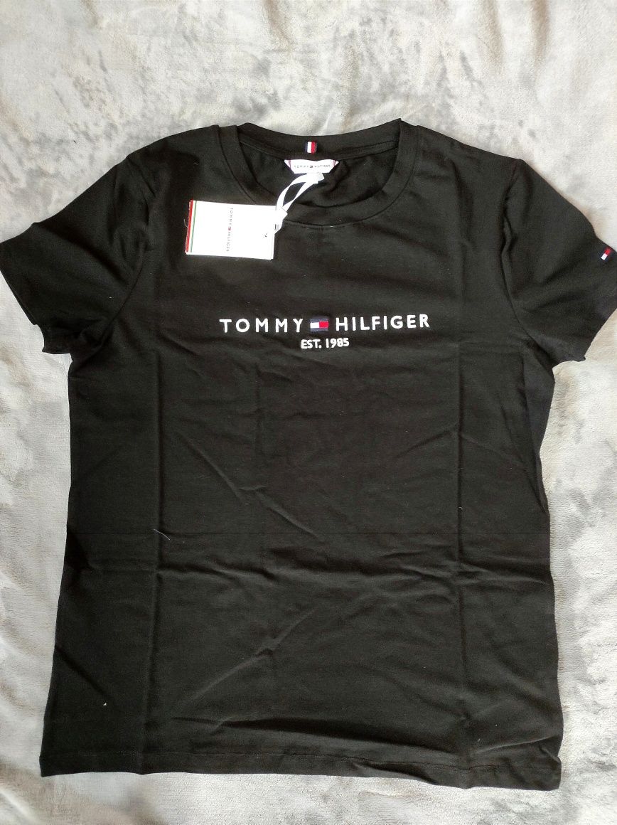 Koszulka T-shirt damski czarny Tommy Hilfiger nowy