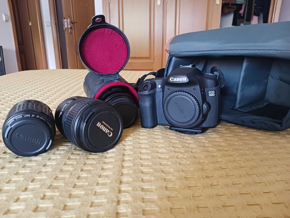Conjunto Fotografia Canon EOS 50D + 3 Lentes