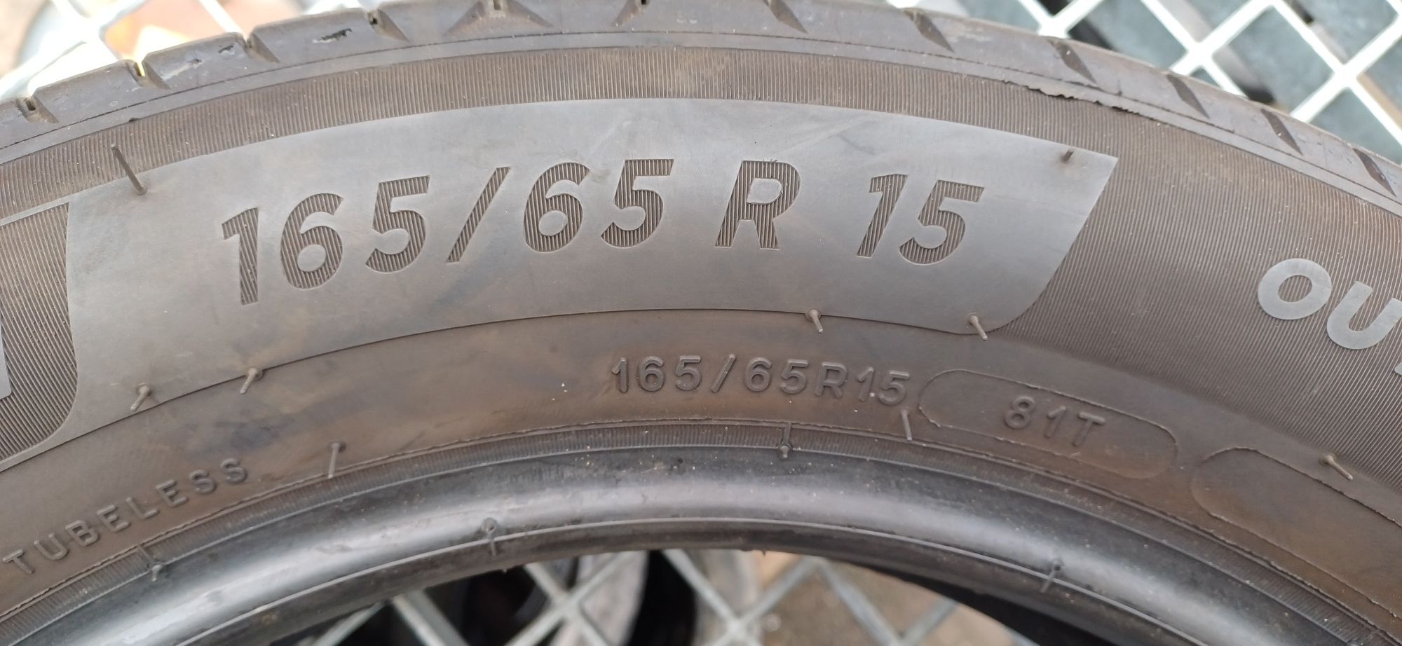 165/65R15 81T MICHELIN , komplet opon letnich używanych.