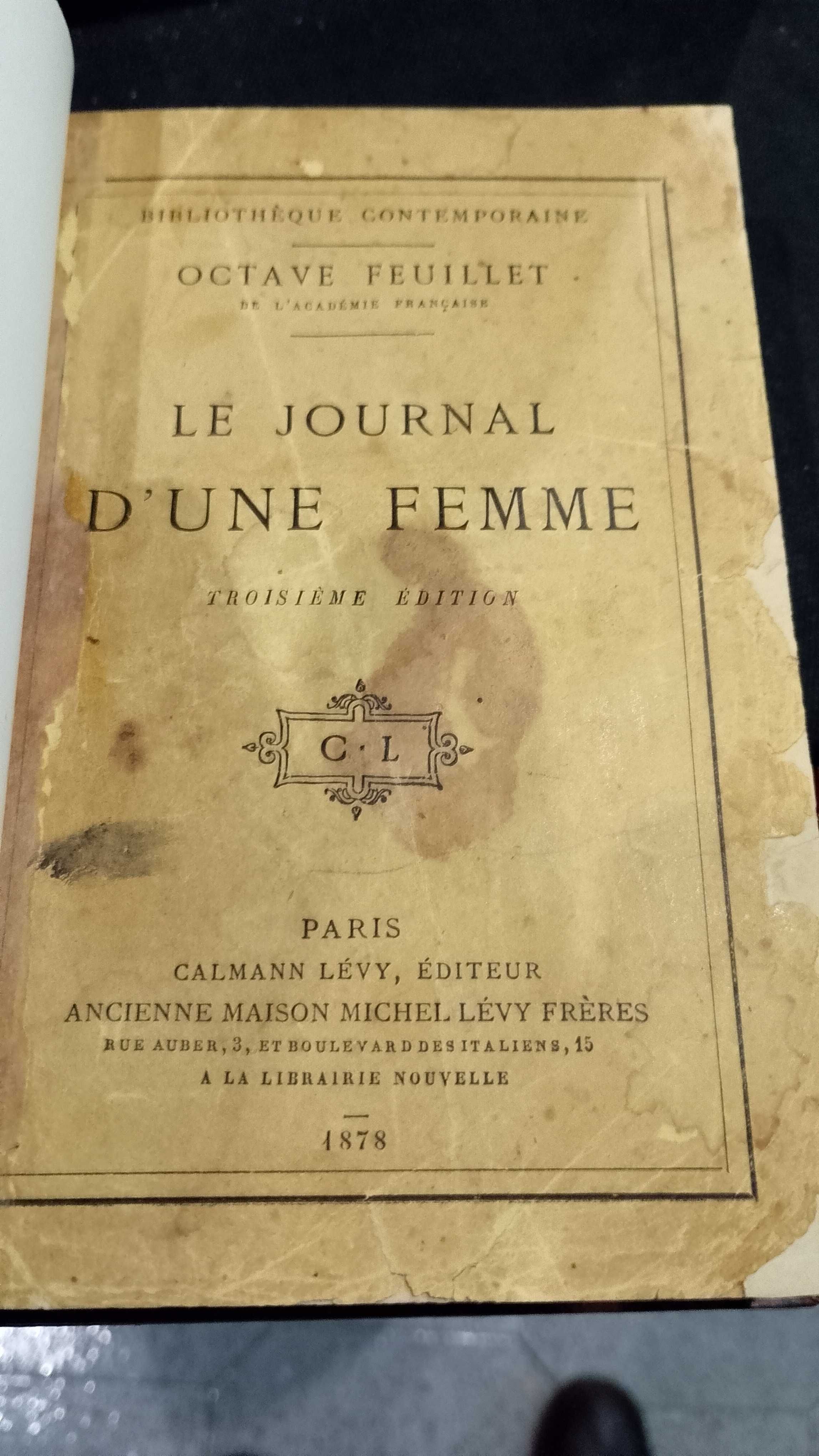 Le Journal D'Une Femme - Octave Feuillet (1878)